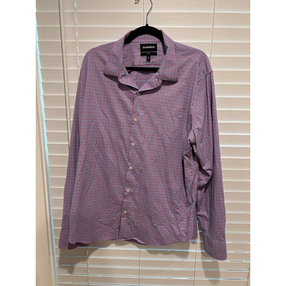 Bonobos Slim Fit Long Sleeve Button Up Shirt - Size XXL